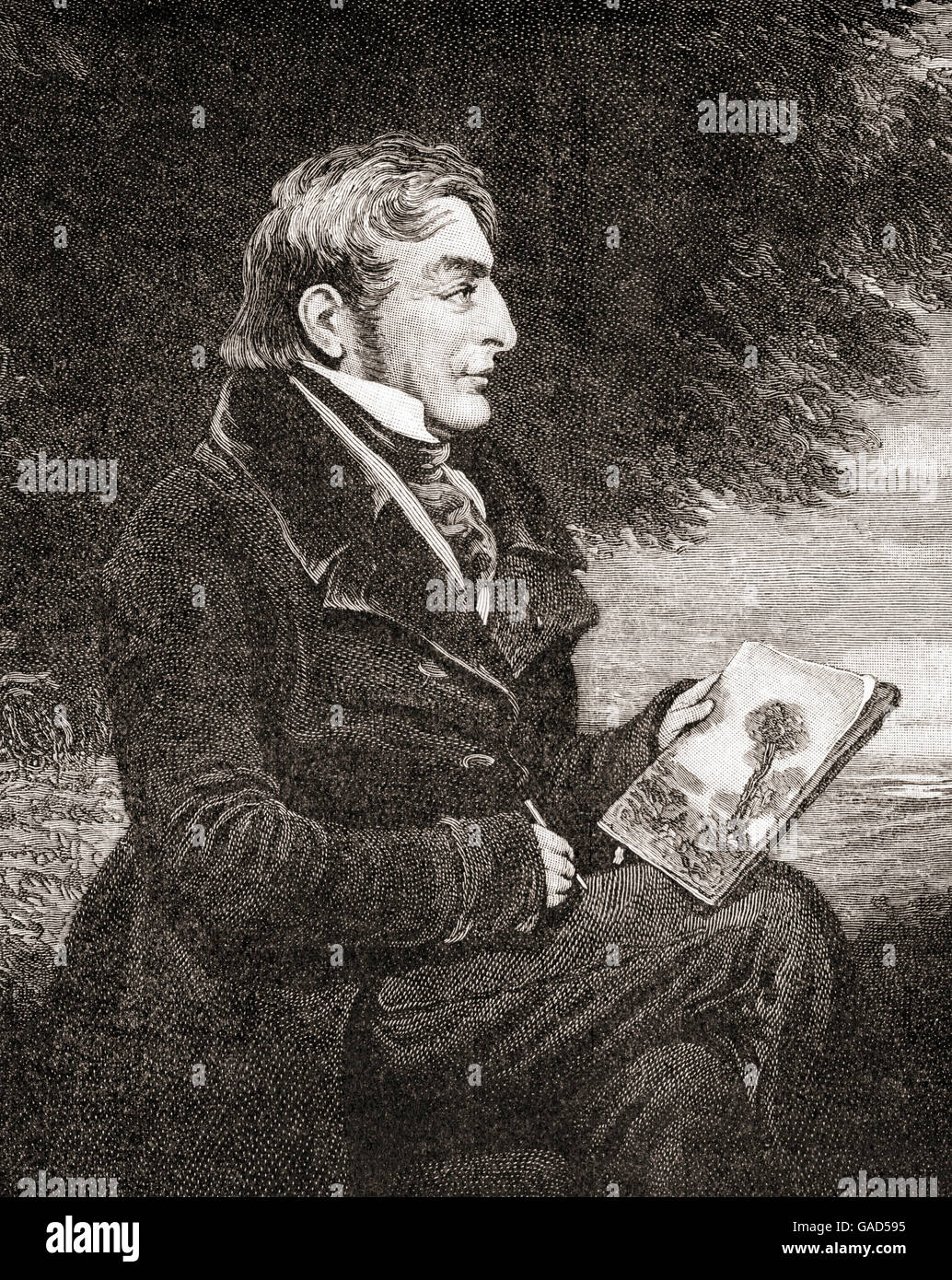 J.M.W Turner.  Joseph Mallord William Turner, 1775-1851.  Englische Romantiker Landschaftsmaler. Stockfoto