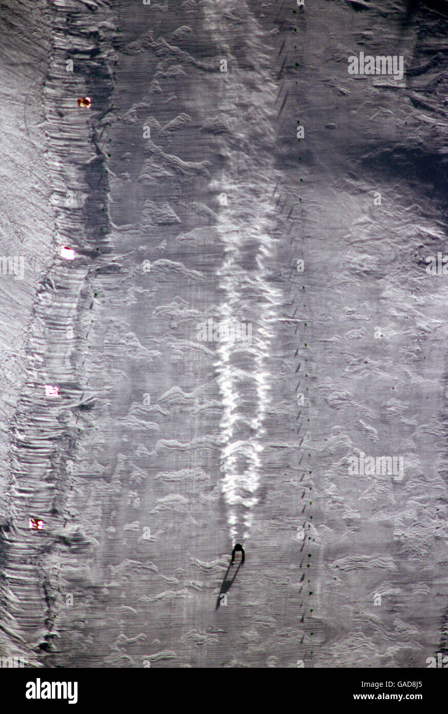 Olympische Winterspiele 1992 - Albertville. Gesamtansicht des Speed Skiing Stockfoto