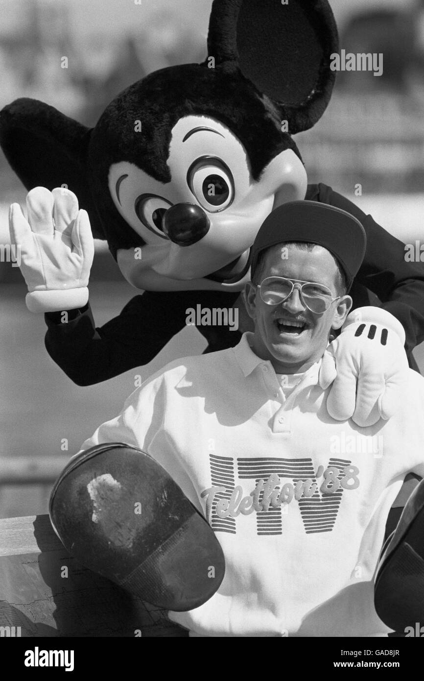 Eddie und Mickey Show Stockfoto