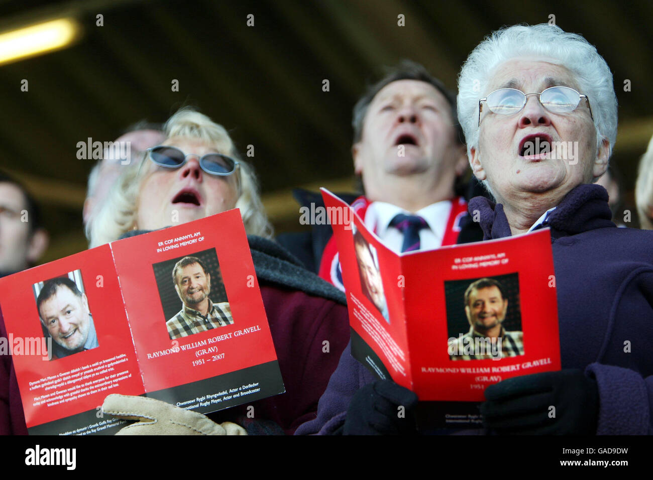 Ray Gravell Beerdigung Stockfoto