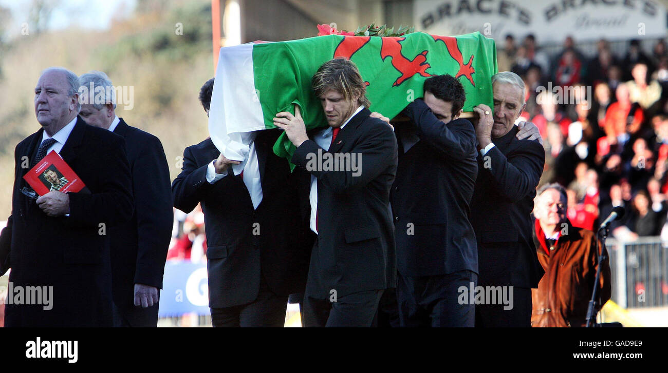 Ray Gravell Beerdigung Stockfoto