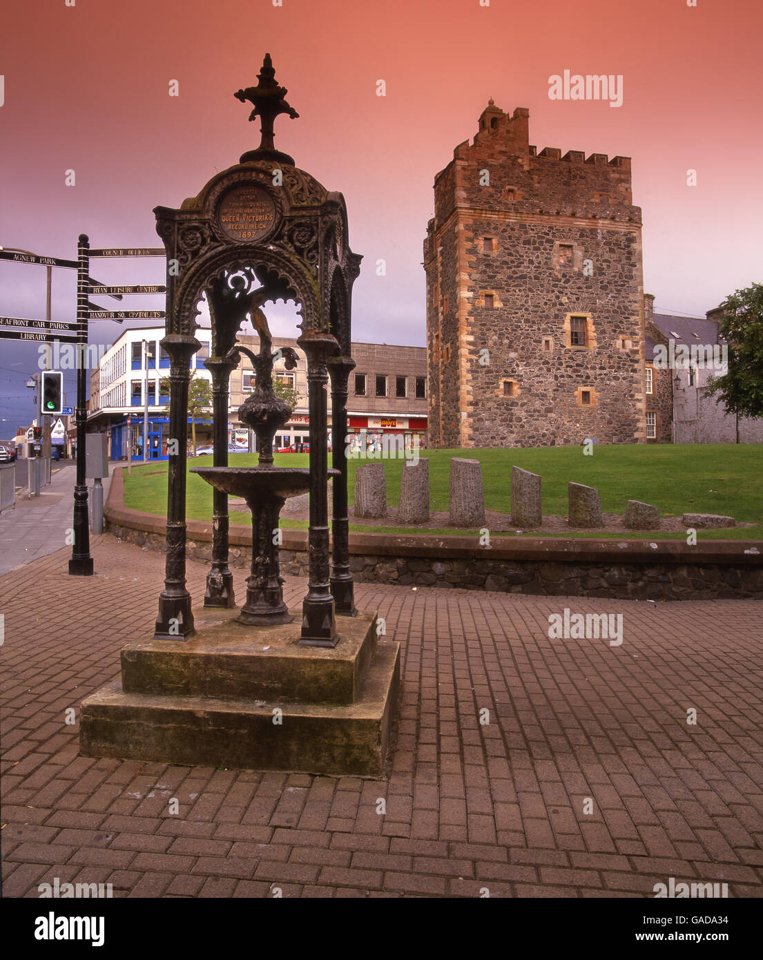 Burg von St John, Stranraer, S/W-Schottland. Stockfoto