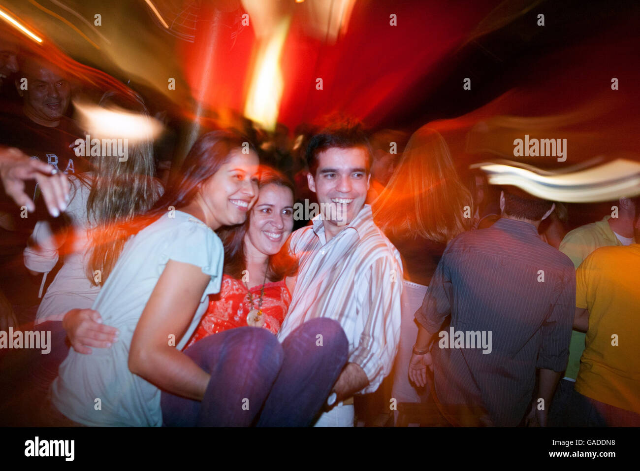 Nachtleben in Rio - in einem Samba-Club in Lapa Stockfoto