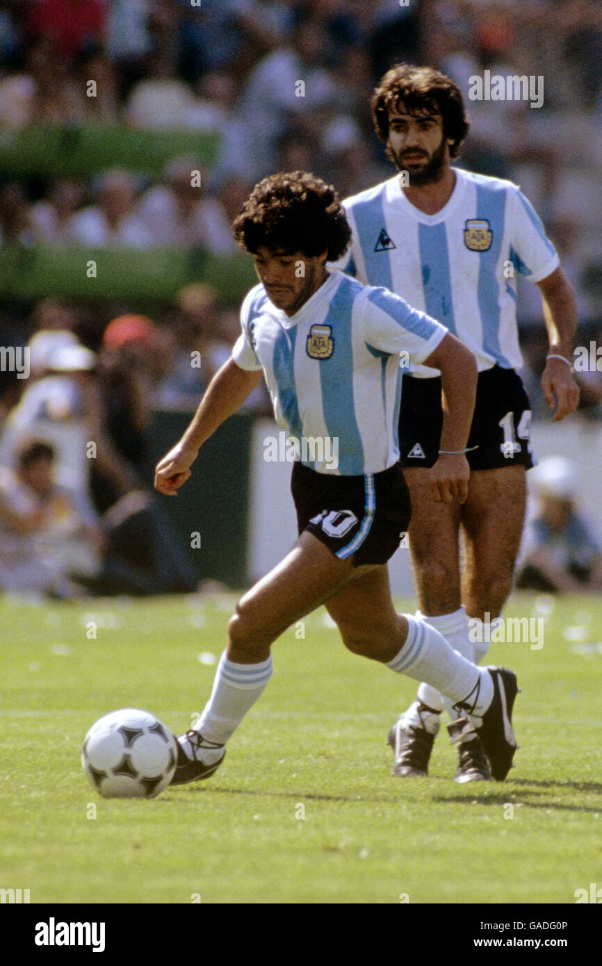 Fußball - Welt Cup Spanien 1982 - Gruppe C - Argentinien / Italien - Estadio Sarria Stockfoto