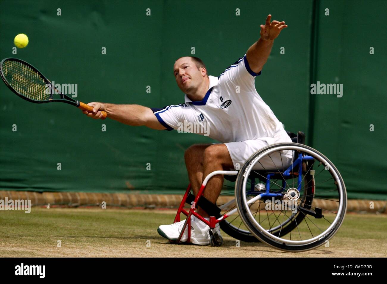 Tennis, Wimbledon 2002. Rollstuhltennis Stockfoto