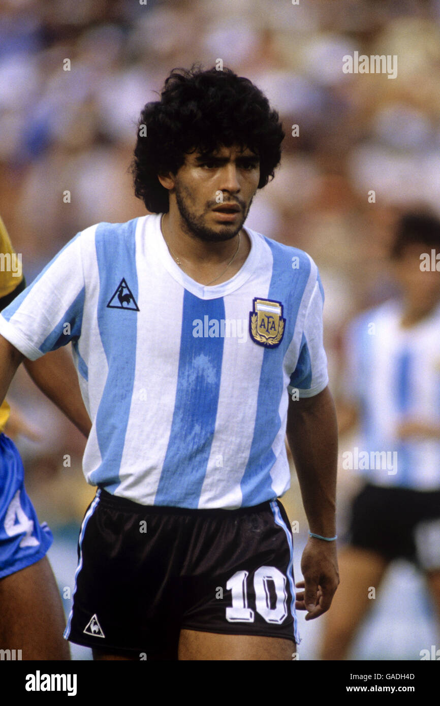 -World Cup Spanien 1982 - Gruppe C - Brasilien V Argentinien - Sarria Fußballstadion Stockfoto