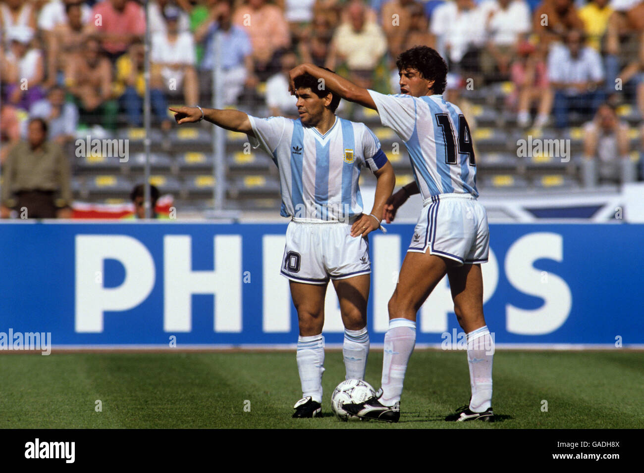 Fußball - Welt Cup Italia 1990 - zweite Runde - Argentinien V Brasilien - Stadio Delle Alpi Stockfoto