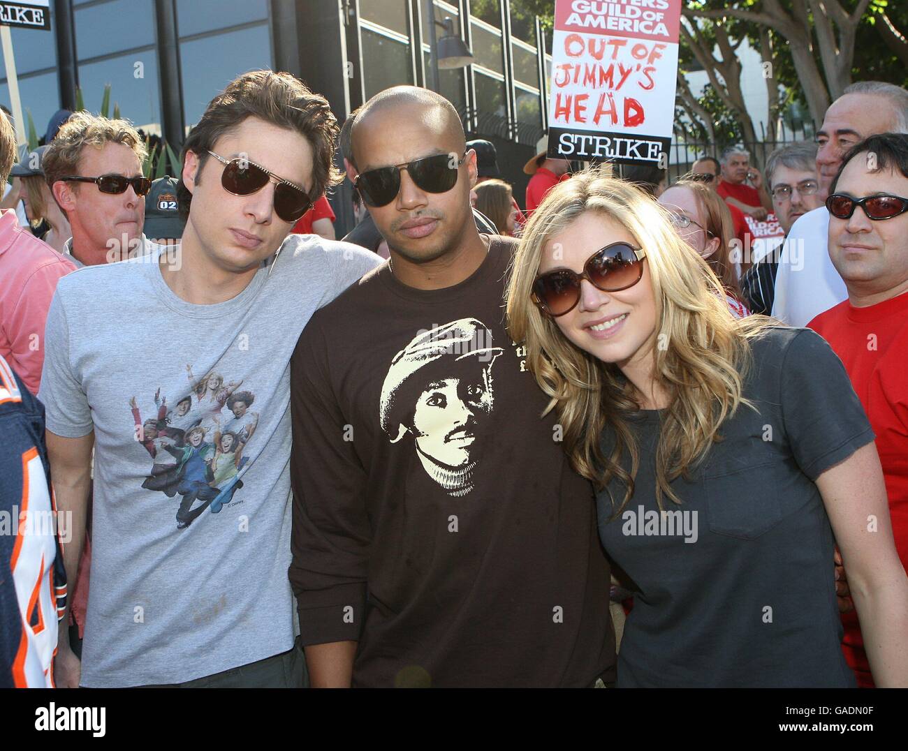 Gilde Autorenstreik - Los Angeles Stockfoto