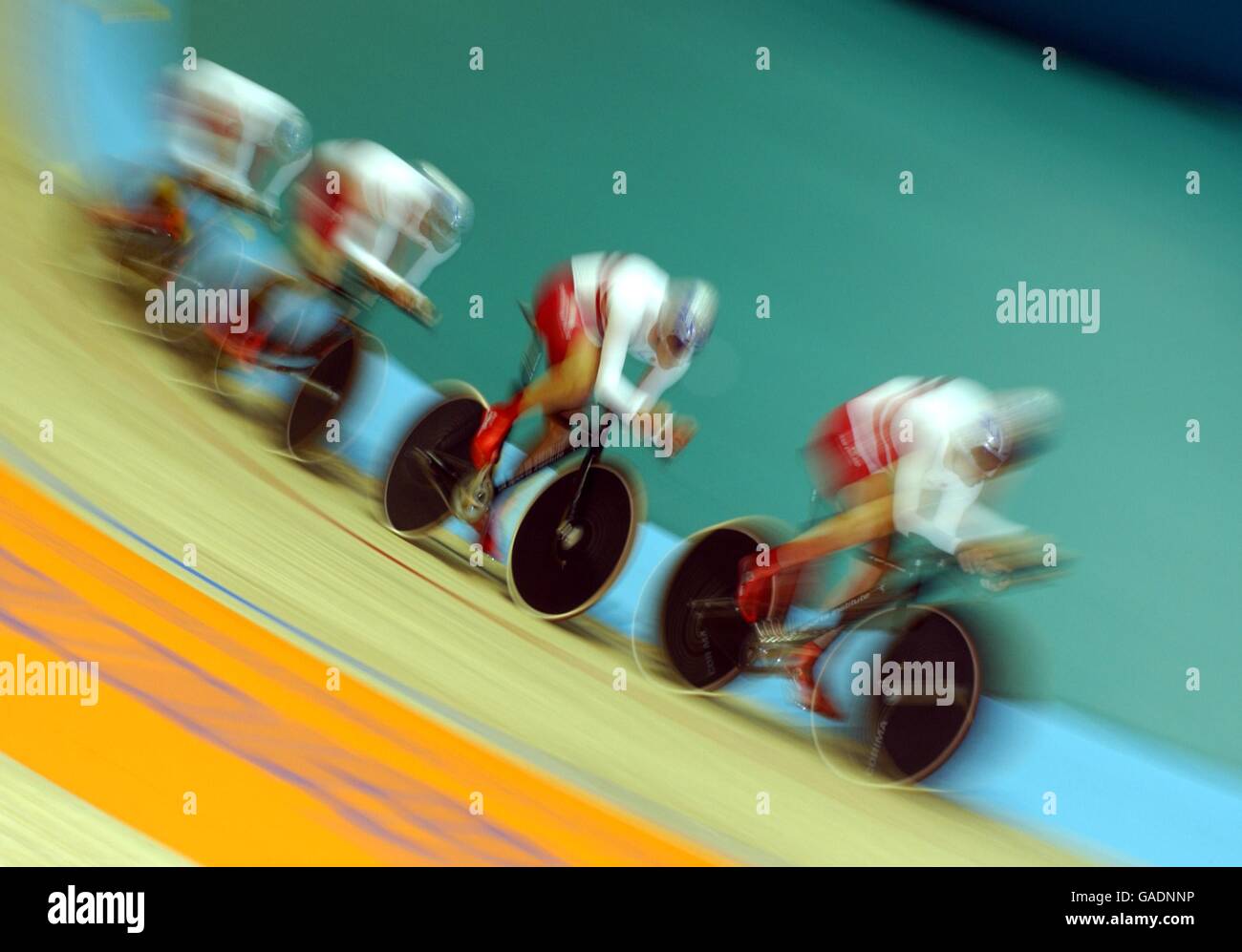 Commonwealth Games - Manchester 2002 - Radfahren - Männer 4000m Mannschaftsverfolgung Stockfoto