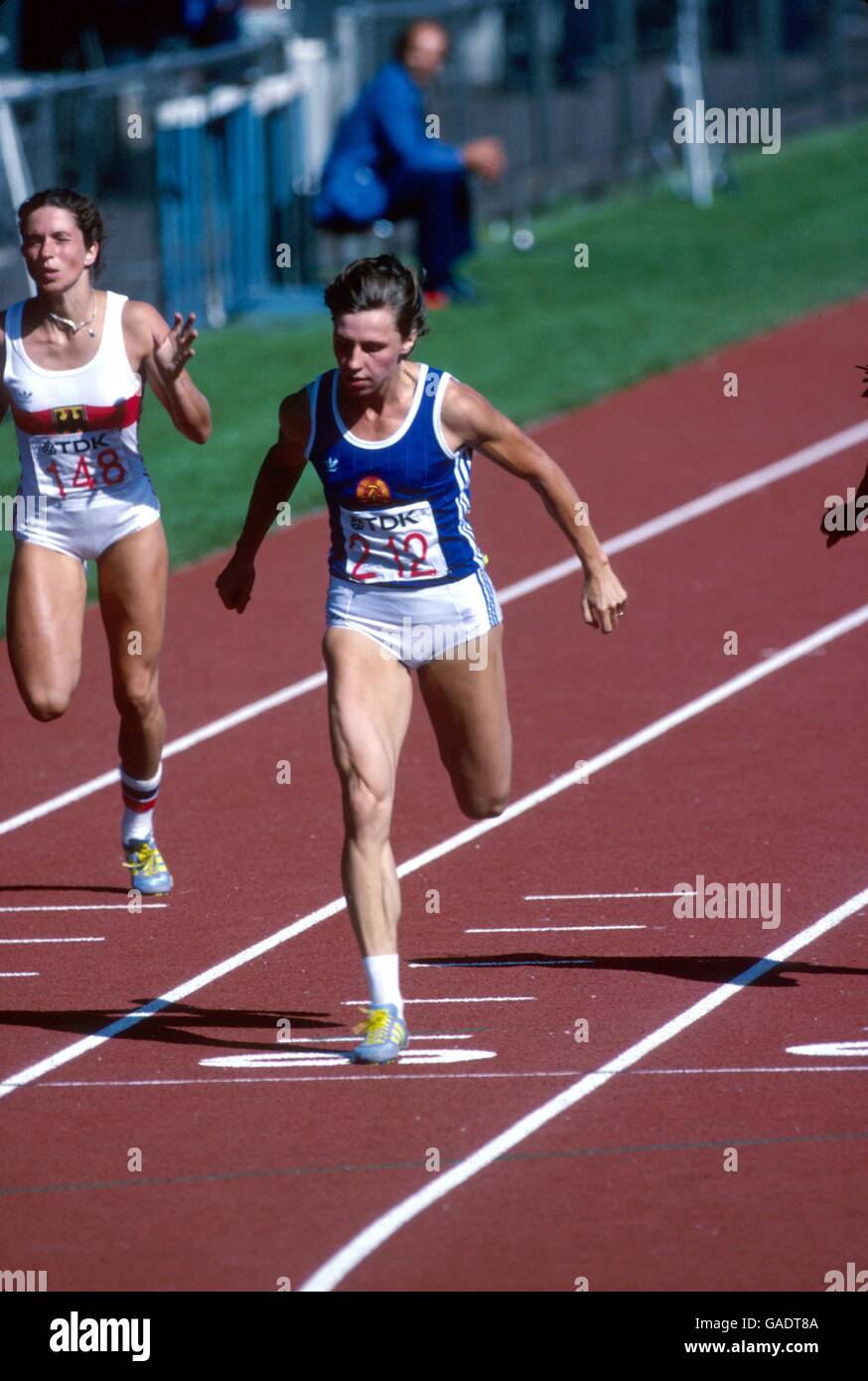 Marita Koch Fotos Und In Hoher Aufl Sung Alamy Marita Koch Aus Taucht Im Ziel In Die Zielgerade Ein Gewinnen Sie Eine Gadt8a