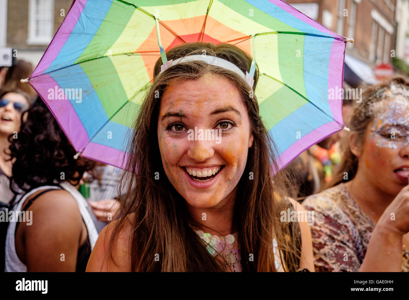 Bild aus der Londoner 2016 Gay Pride. Stockfoto