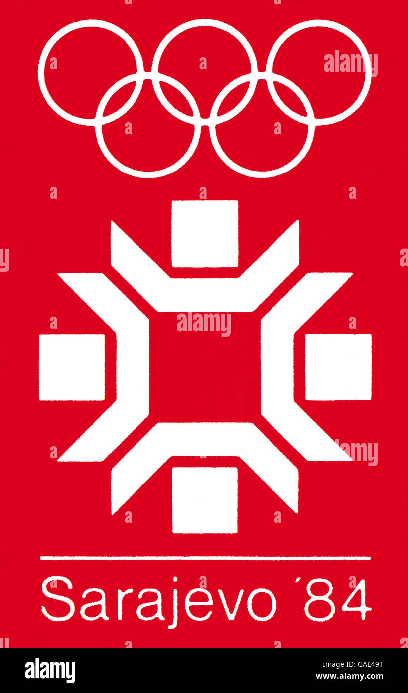Olympische Winterspiele 1984 Sarajevo Stockfotografie Alamy