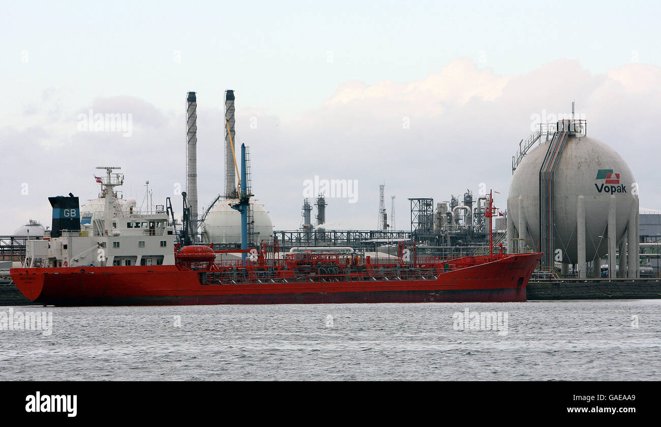 Der Vopak Terminal Teeside in Seal Sands. Stockfoto