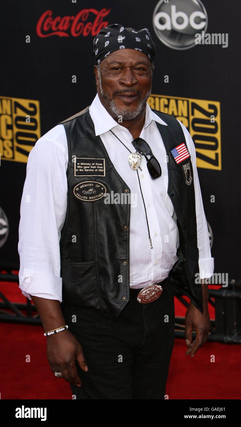 John Amos kommt bei den American Music Awards 2007 im Nokia Theater in Los Angeles an. Stockfoto