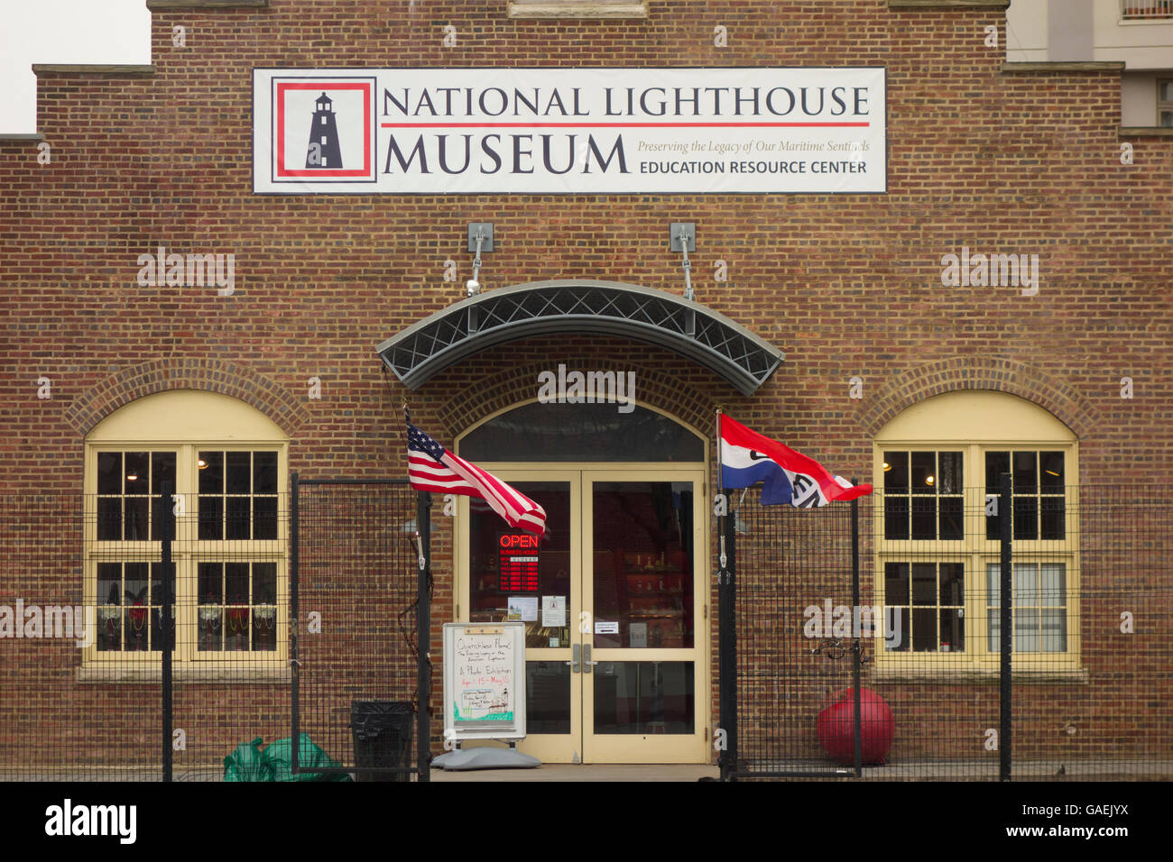 Nationale Leuchtturm Museum Staten Island NYC Stockfoto