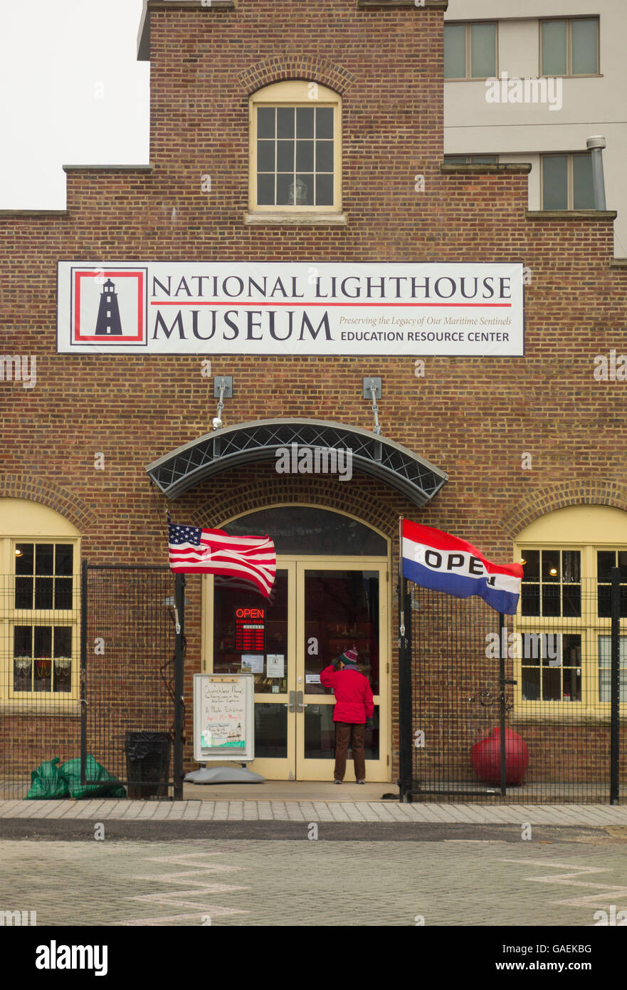 Nationale Leuchtturm Museum Staten Island NYC Stockfoto