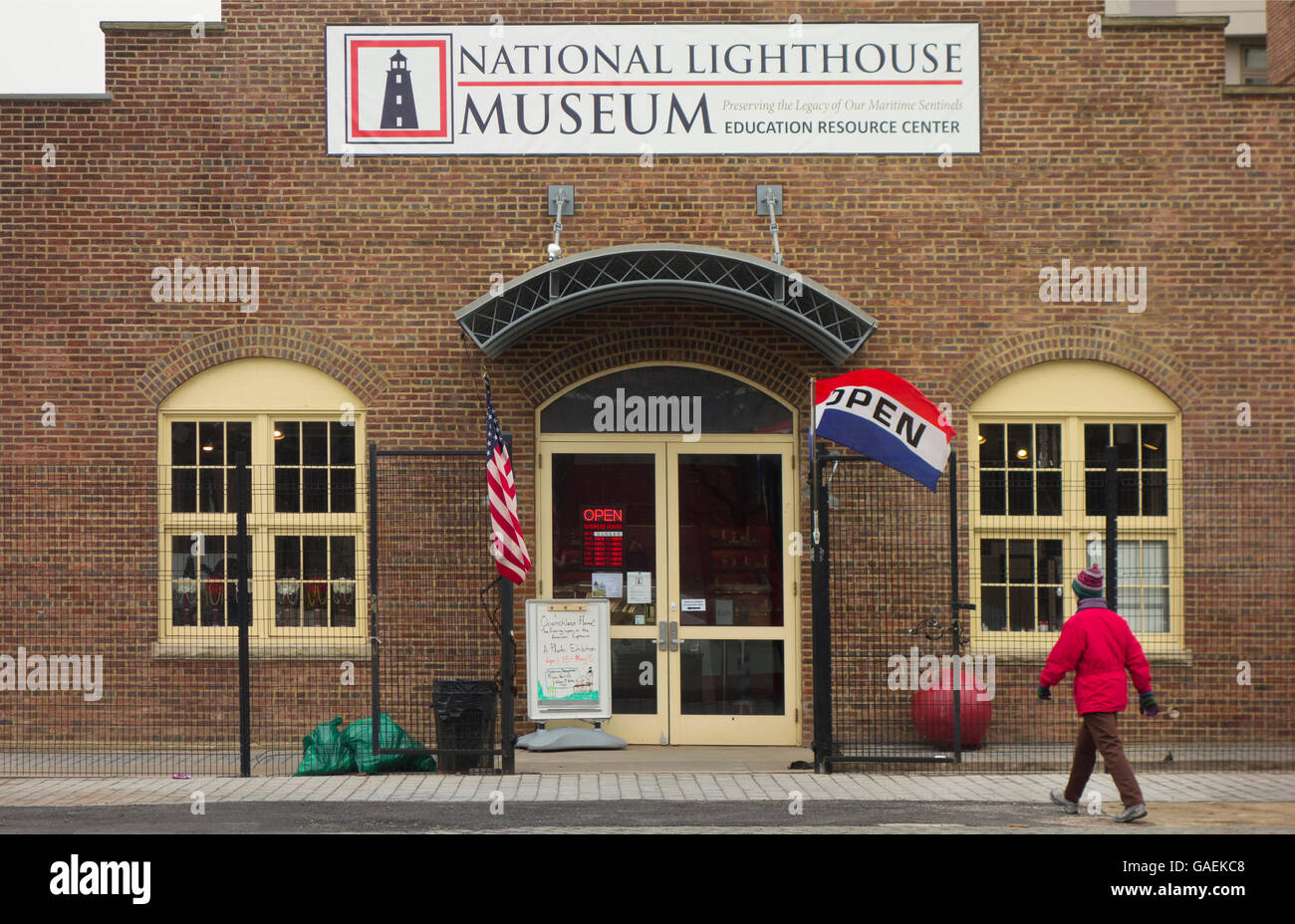 Nationale Leuchtturm Museum Staten Island NYC Stockfoto