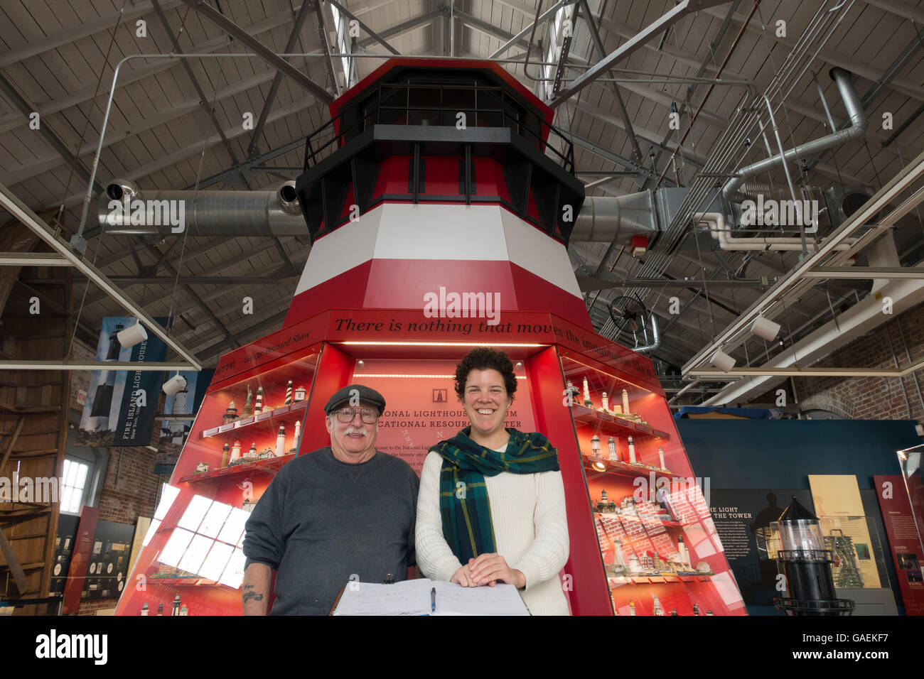 Nationale Leuchtturm Museum Staten Island NYC Stockfoto