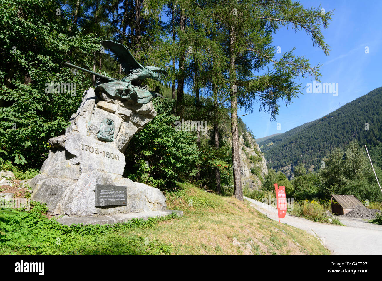 FließDenkmal an der Brücke Pontlatzbrücke, Tiroler Freiheitskampf