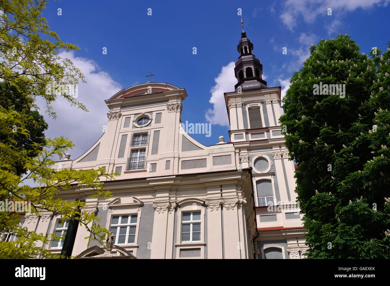 Breslau St.-Klara-Kirche in der Stadtmitte - Breslau, St.-Klara-Kirche in der Stadt Stockfoto