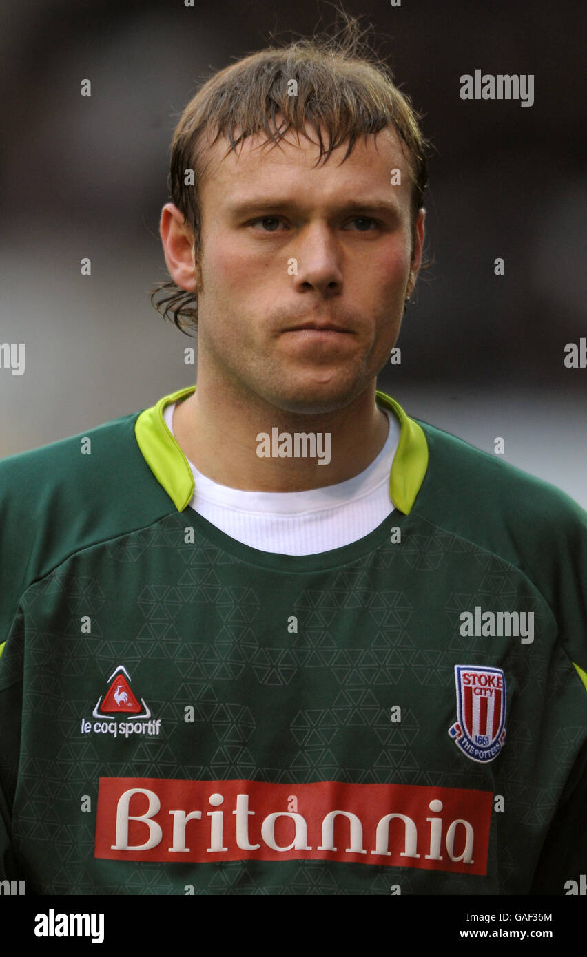 Fußball - Coca-Cola Football League Championship - Stoke City / Watford - Britannia Stadium. Steve Simonsen, Torwart von Stoke City Stockfoto