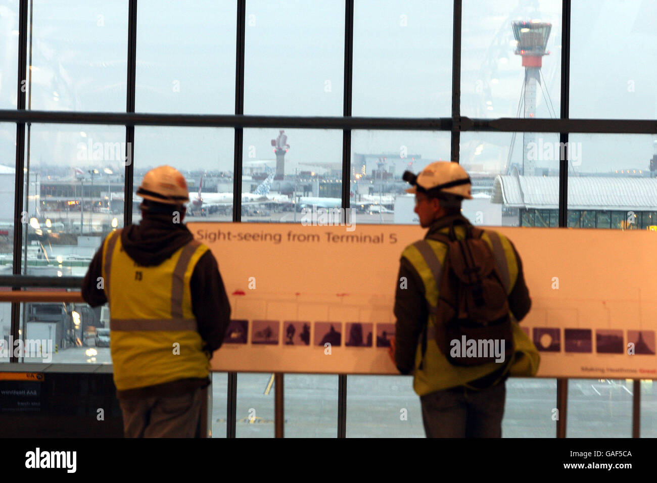 Heathrow Terminal 5 Stockfoto