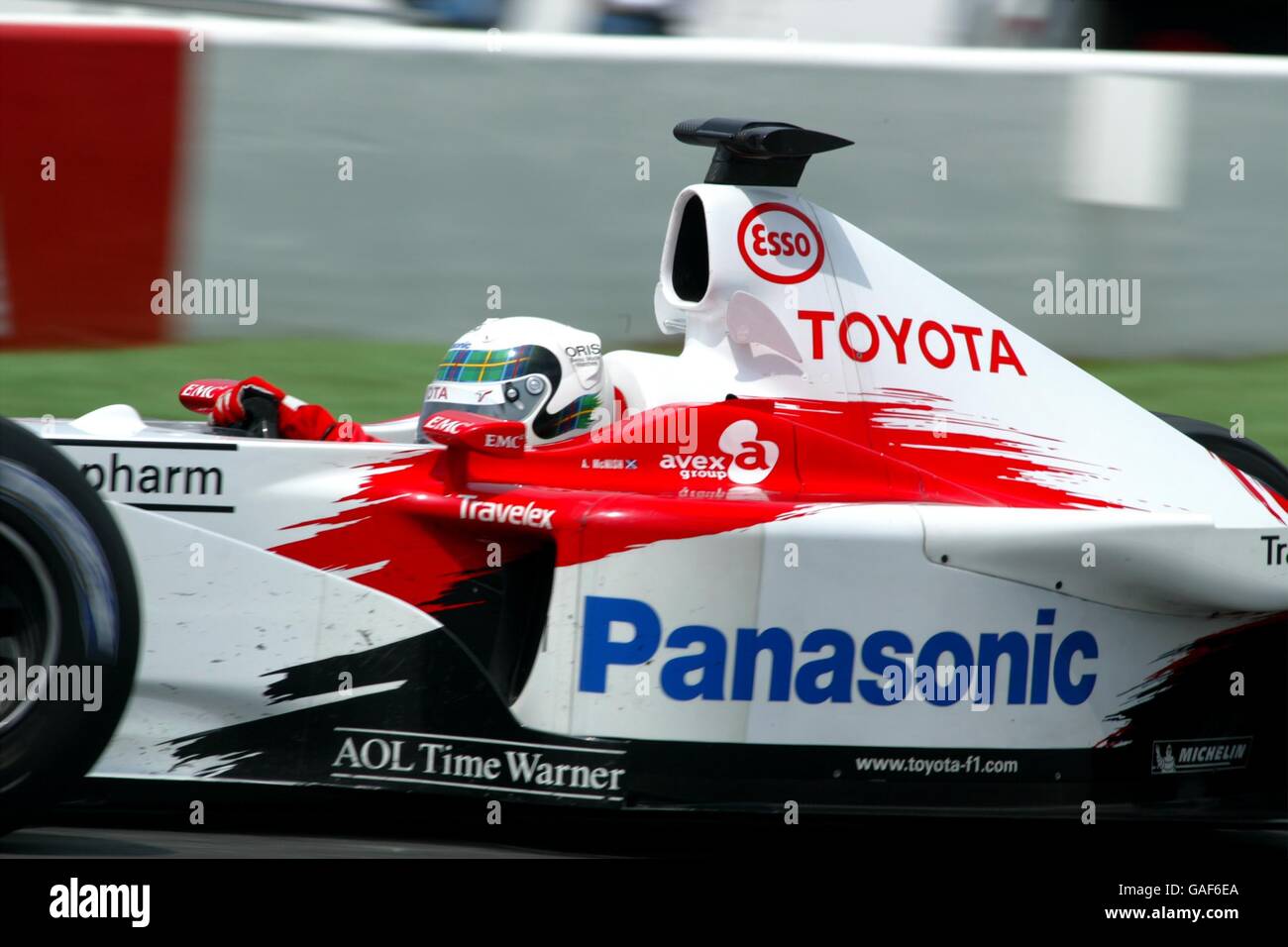 Formel-1-Motorsport - Großer Preis Von Frankreich - Qualifikation. Allan McNish, Toyota Stockfoto