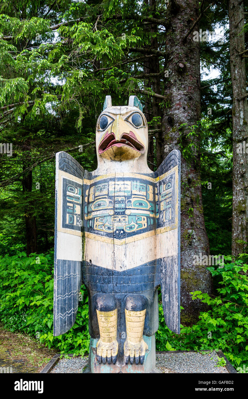 Vogel-Totem Stockfoto