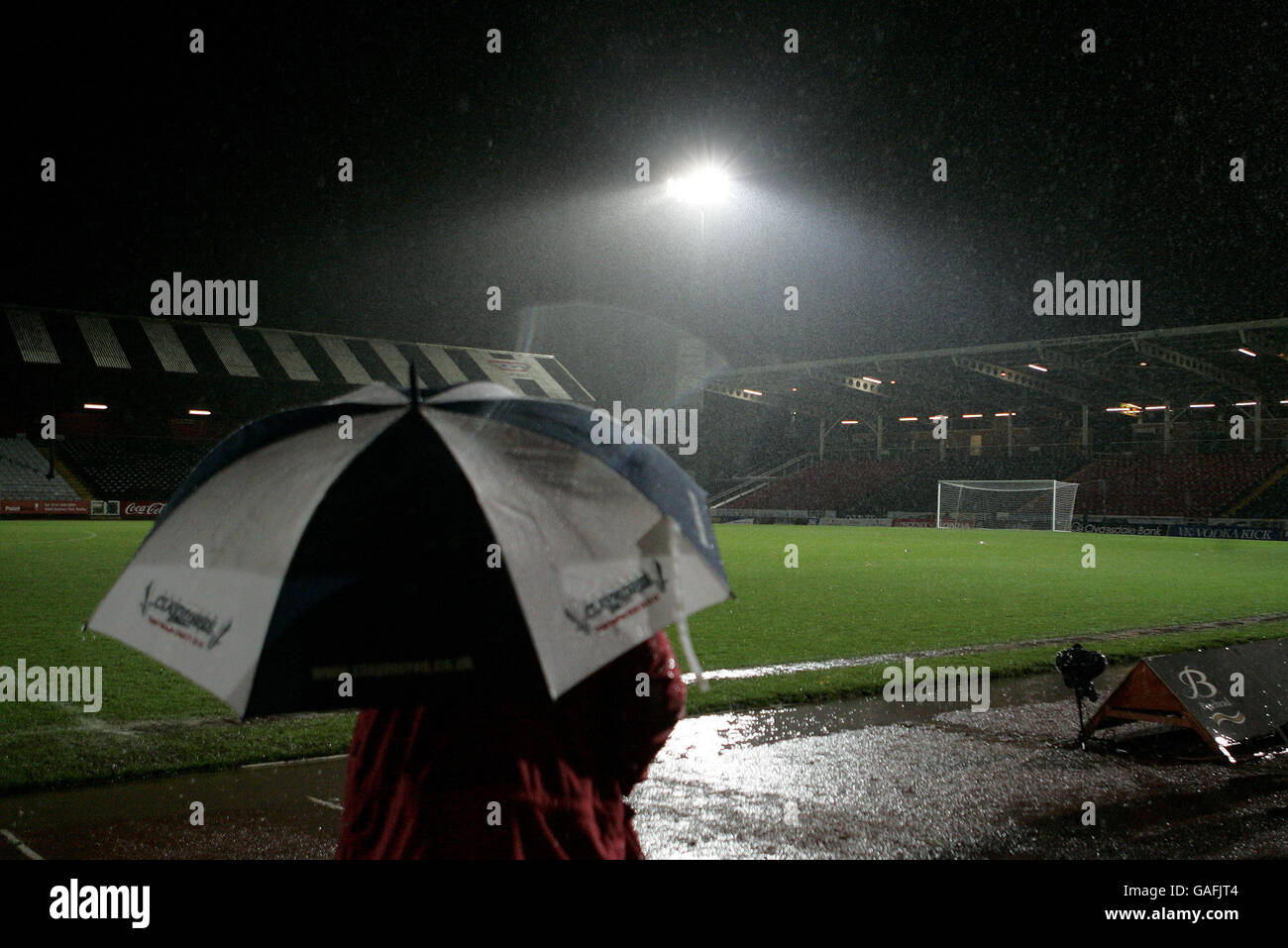 Fußball - Clydesdale Bank Scottish Premier League - St. Mirren / Rangers - St. Mirren Park. Gesamtansicht des Stadions vor dem Spiel der Clydesdale Bank Premier League im St. Mirren Park, Renfrewshire. Stockfoto