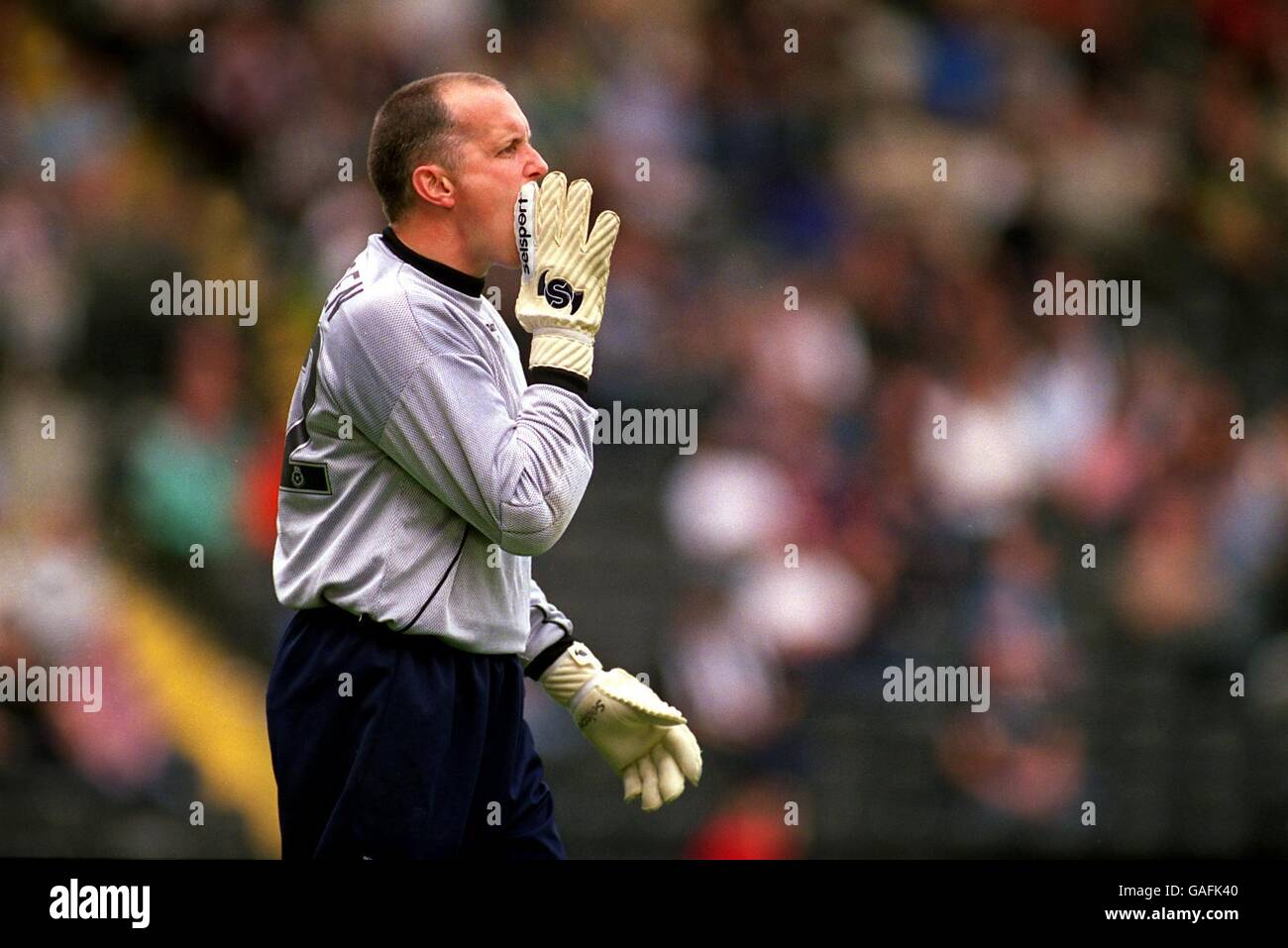 Fußball - Nationwide League Division Two - Notts County / Cardiff City. Stuart Garden, Torhüter von Notts County Stockfoto