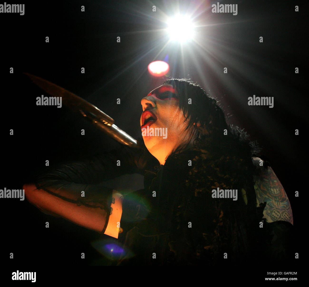 Marilyn Manson im Konzert London. Marilyn Manson tritt in der Wembley