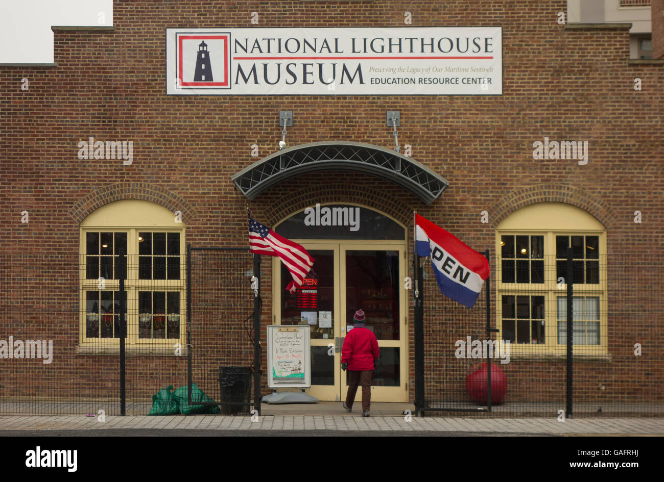 Nationale Leuchtturm Museum Staten Island NYC Stockfoto