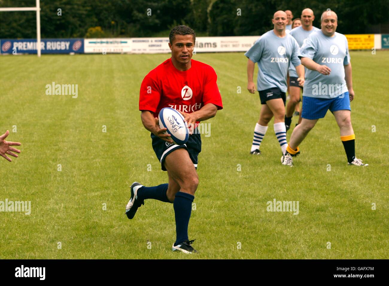 Rugby Union - Zurich Premiership - Media Tag - Verkauf. Aktion vom Tag der Zürcher Premiership Media Stockfoto