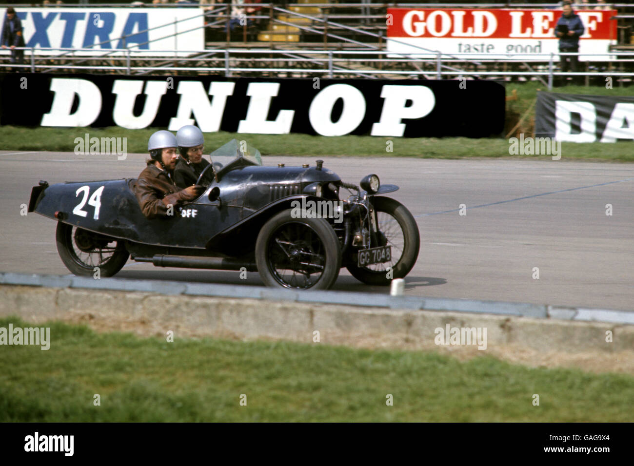 Motorsport. Ivan Dutton im Aero Jap 1930 Stockfoto