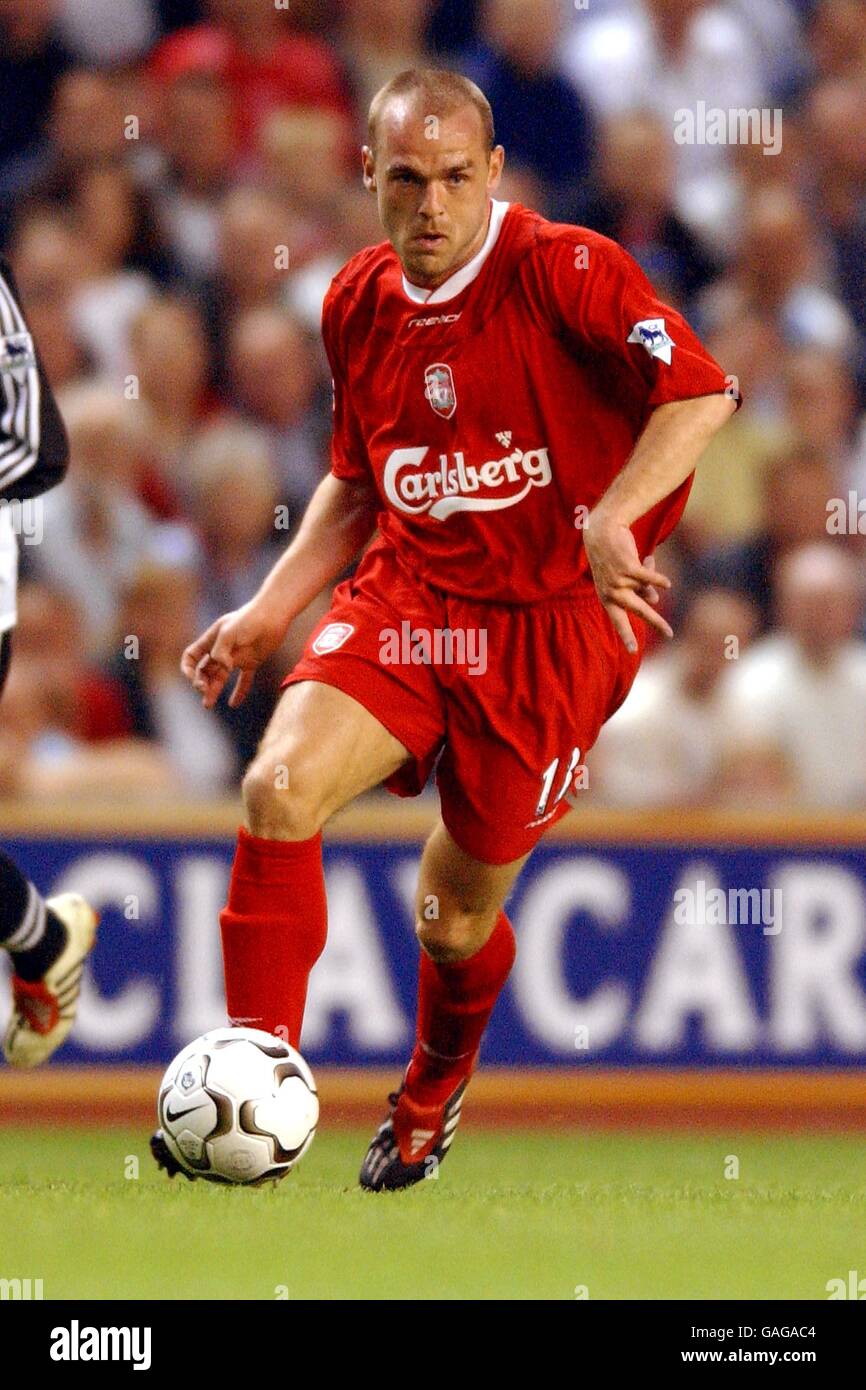 Fußball - FA Barclaycard Premiership - Liverpool / Newcastle United. Liverpools Danny Murphy in Aktion Stockfoto