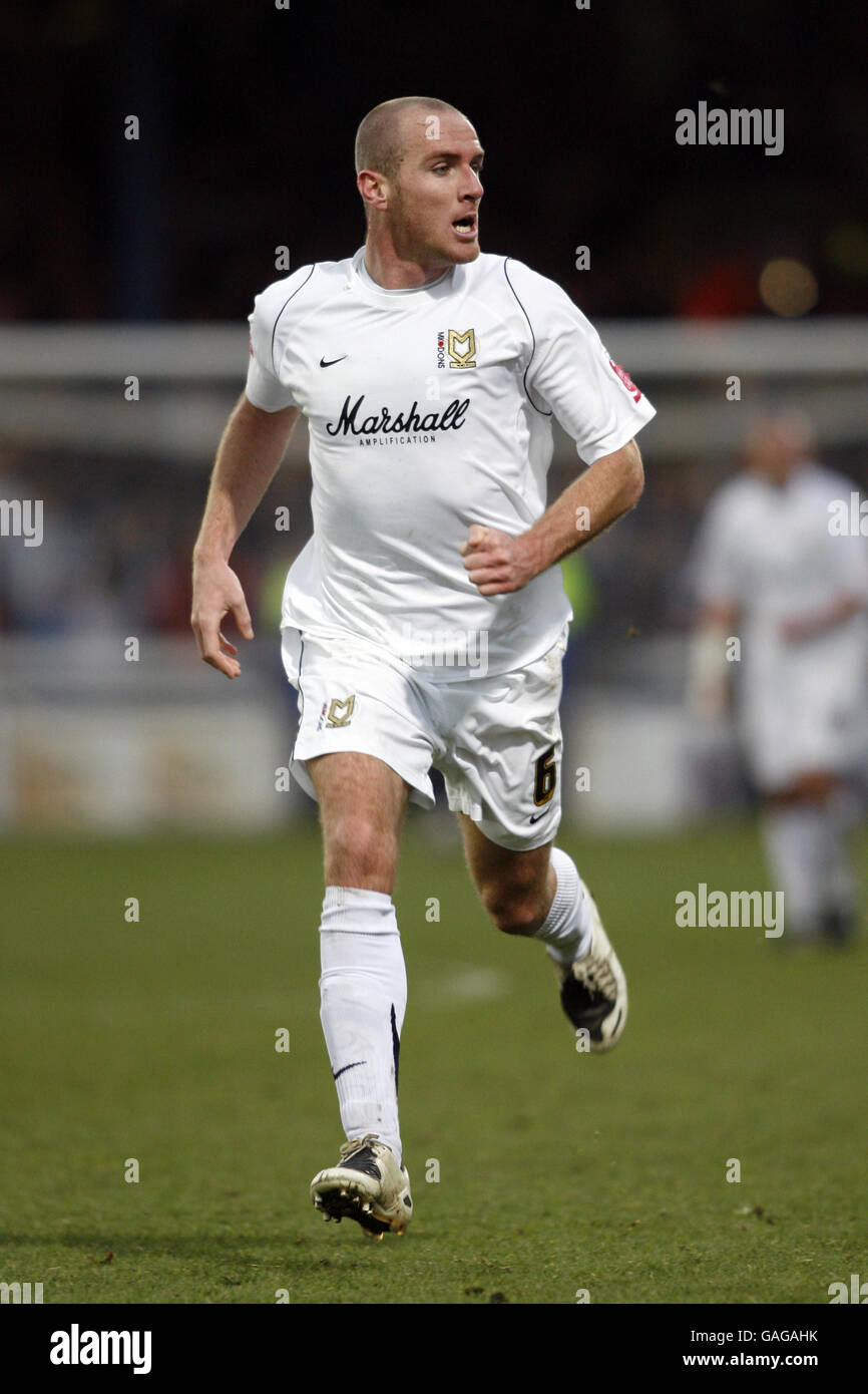 Soccer - Coca-Cola Football League Two - Peterborough United / Milton Keynes Dons - London Road Ground. Sean O'Hanlon, MK Dons Stockfoto