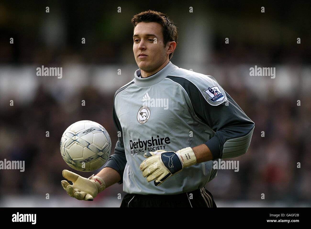 Fußball - FA Cup - Dritte Runde - Derby County / Sheffield Mittwoch - Pride Park. Lewis Price, Derby County Stockfoto