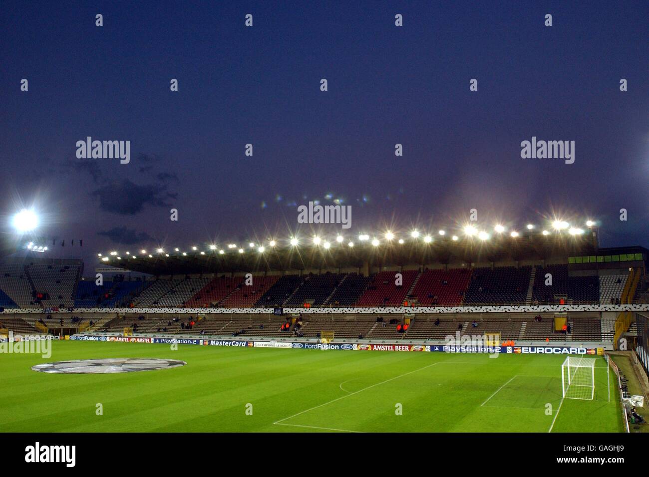 Fußball - UEFA Champions League - Gruppe H - Club Brugge / Lokomotiv Moskau. Das Jan Breydel Stadium, Heimstadion des Club Brugge Stockfoto
