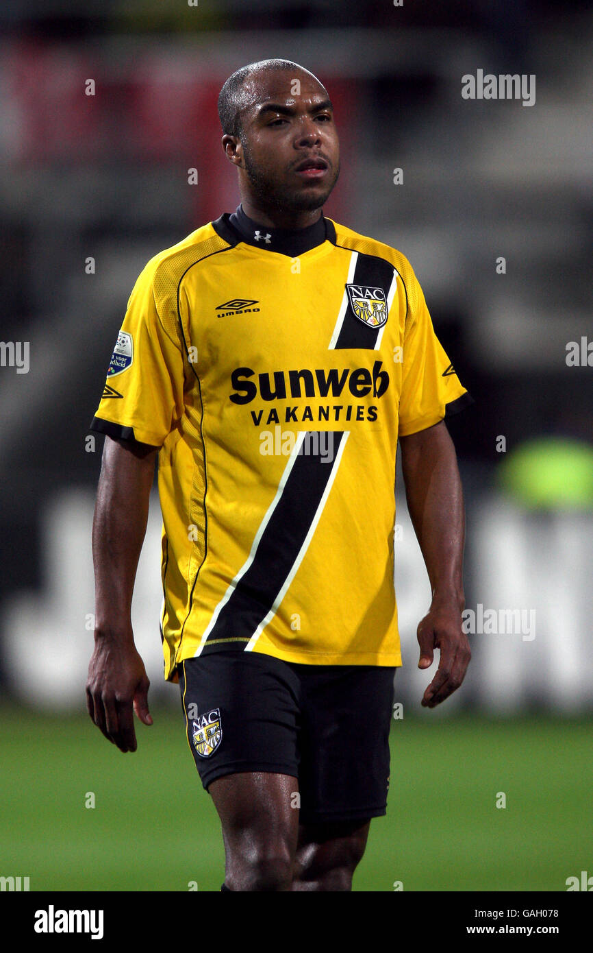 Fußball - Niederländische Eredivise - AZ Alkmaar / NAC Breda - DSB Stadion. Kurt Elshot, NAC Breda Stockfoto