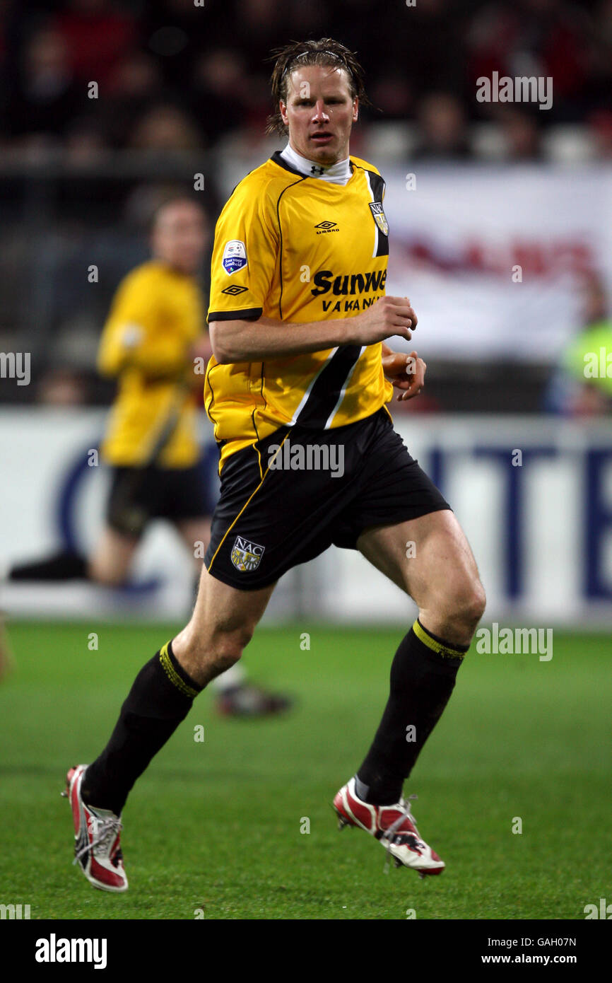 Fußball - Niederländische Eredivise - AZ Alkmaar / NAC Breda - DSB Stadion. Patrick Zwaanswijk, NAC Breda Stockfoto