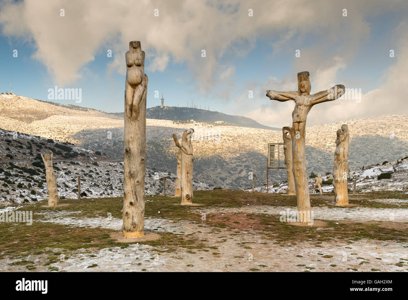 Athen, Griechenland 2. Januar 2016. Park die verlorenen Seelen im Sanatorium in Parnitha Berg in Griechenland. Stockfoto