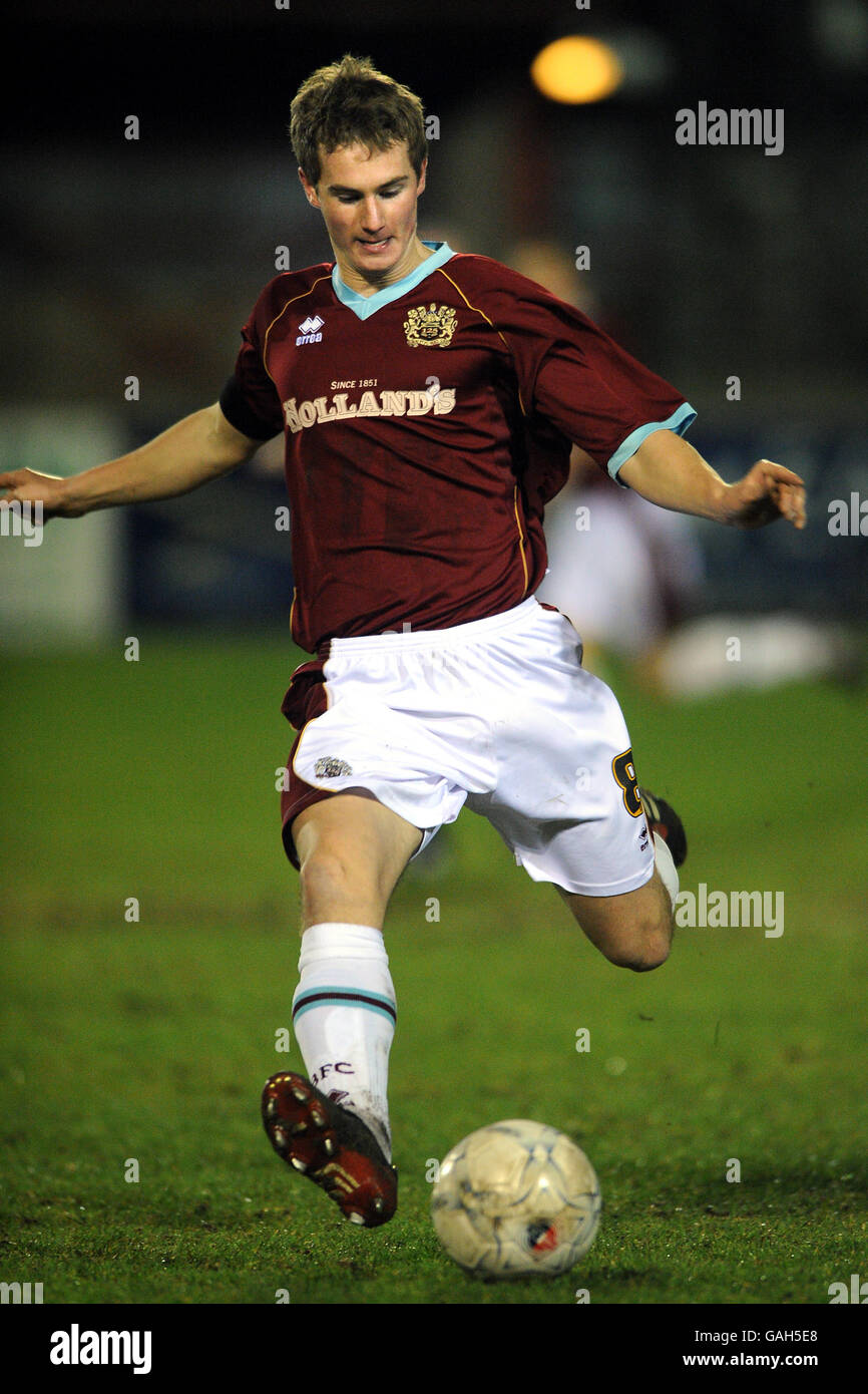 Fußball - FA Youth Cup - Dritte Runde - Burnley gegen Arsenal - das Fraser Eagle Stadium. Adam Kay, Burnley Stockfoto