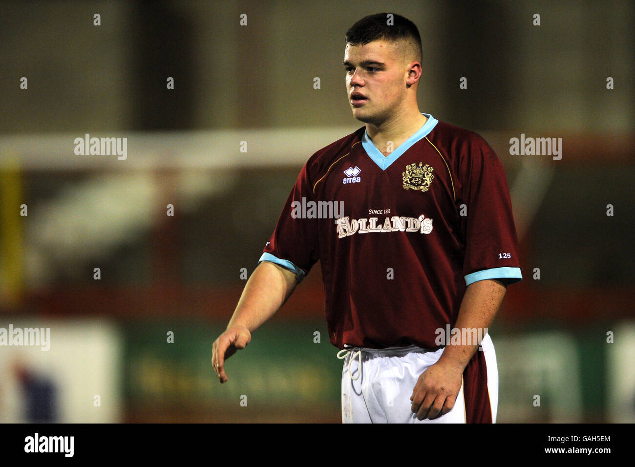 Fußball - FA Youth Cup - Dritte Runde - Burnley gegen Arsenal - das Fraser Eagle Stadium. Thomas Bradley, Burnley Stockfoto