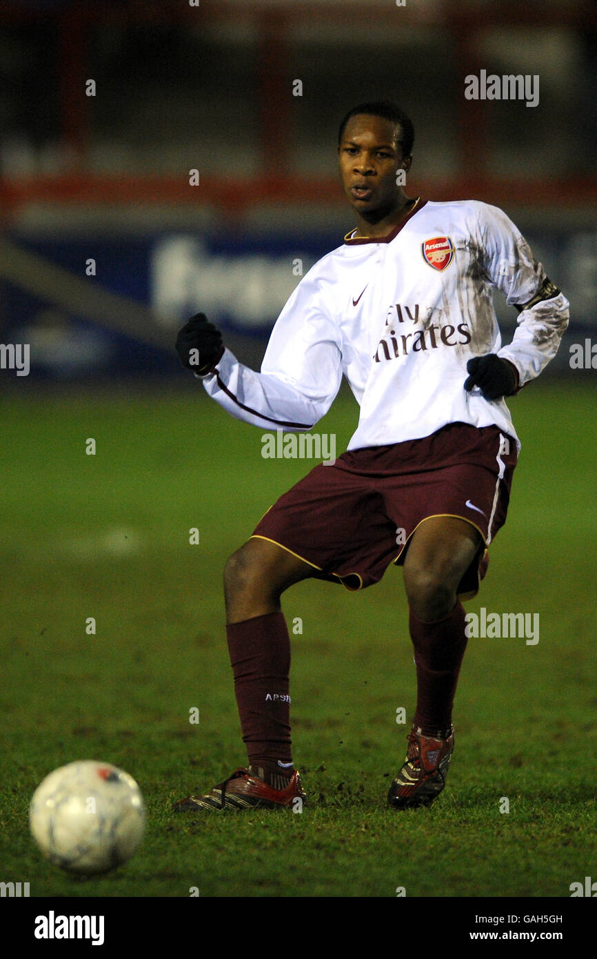 -FA Youth Cup - 3. Runde - Burnley V Arsenal - The Fraser Eagle Fußballstadion Stockfoto