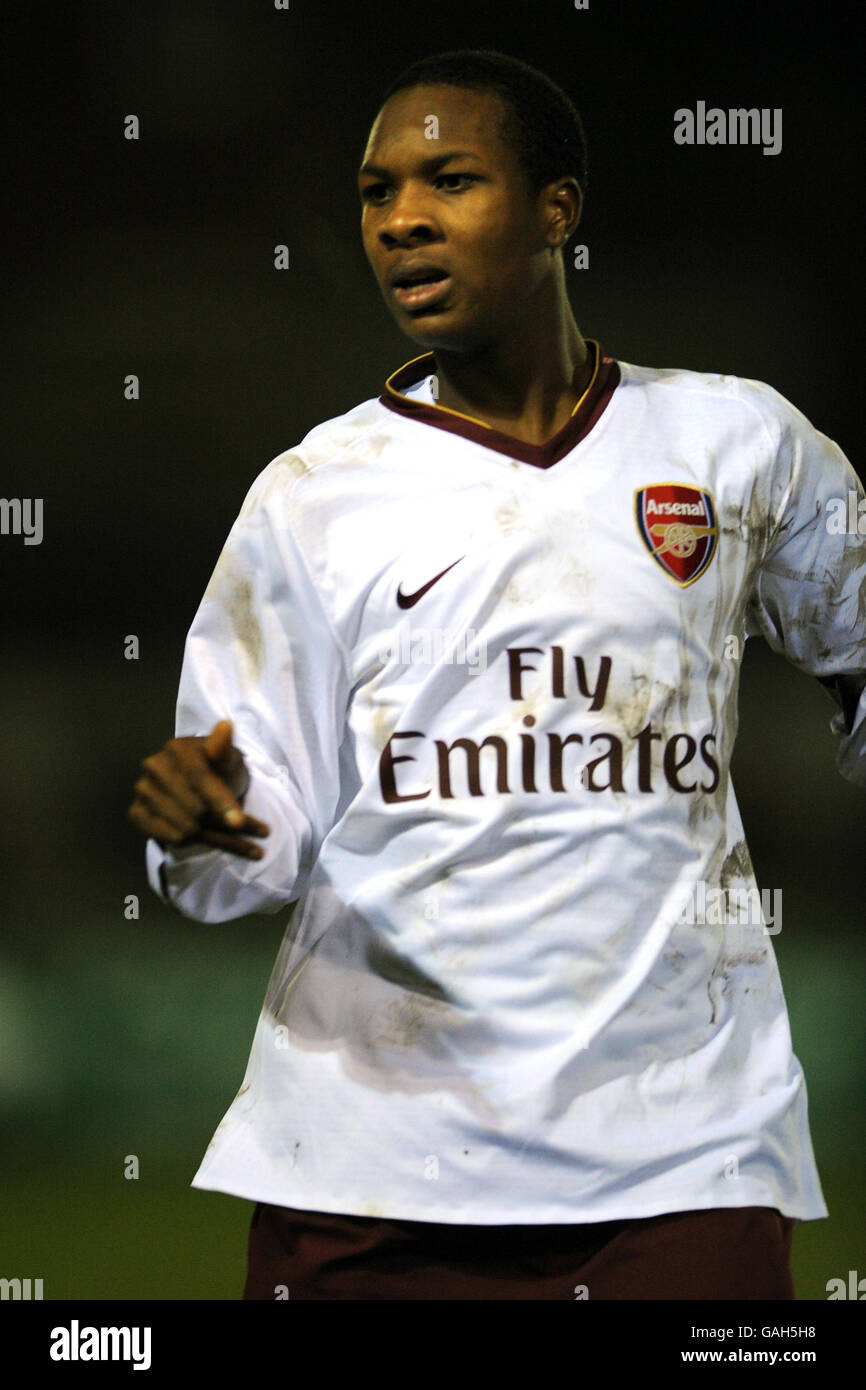 Fußball - FA Youth Cup - Dritte Runde - Burnley gegen Arsenal - das Fraser Eagle Stadium. Gavin Hoyte, Arsenal Stockfoto