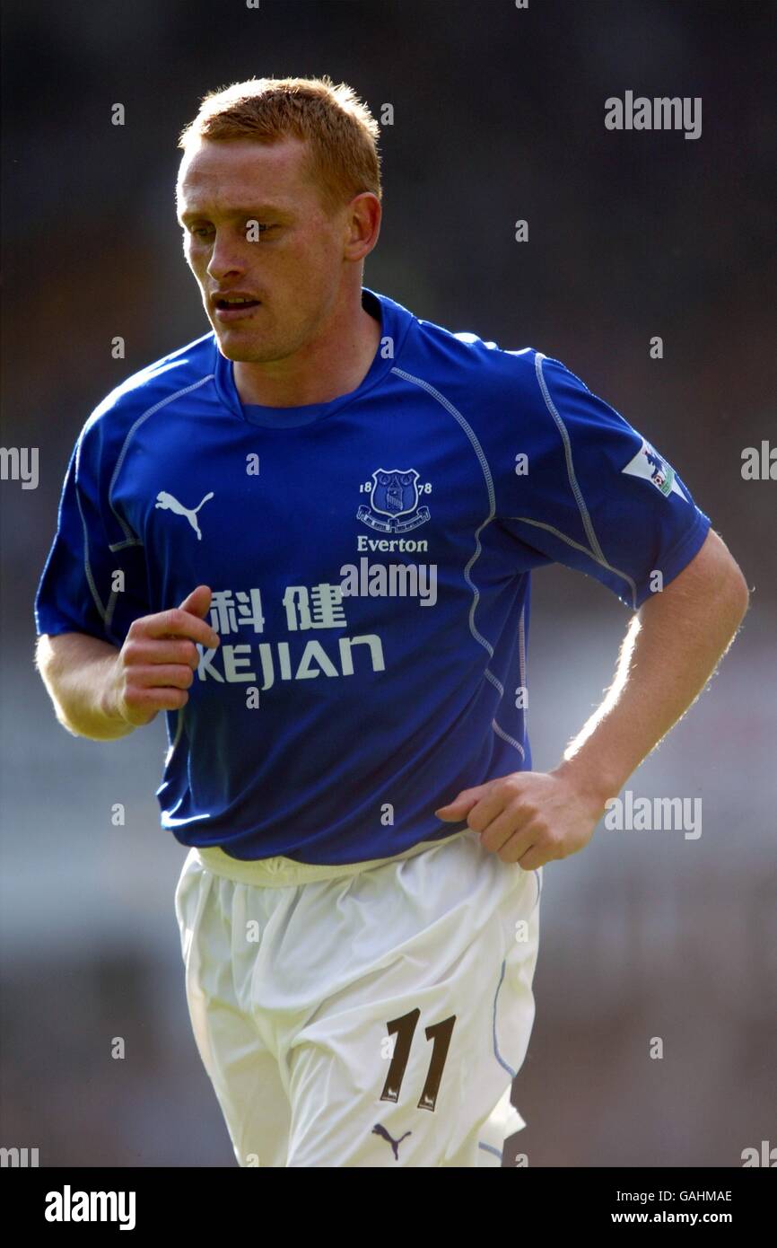 Fußball - FA Barclaycard Premiership - Everton / Arsenal. Mark Pembridge, Everton Stockfoto