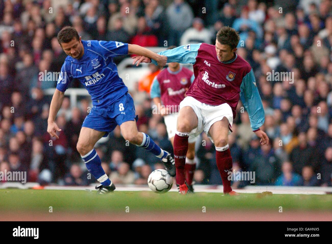 Fußball - FA Barclaycard Premiership - West Ham United V Everton Stockfoto