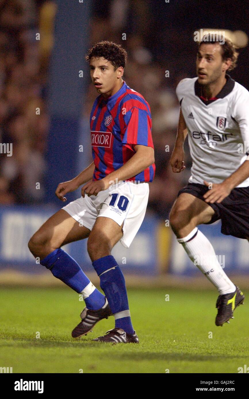 Fußball - UEFA-Cup - erste Runde - zweite Etappe - Fulham gegen Hadjuk Split. Mario Carevic, Hadjuk Split Stockfoto