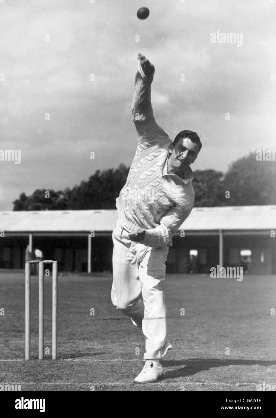 Cricket. Doug Wright, Kent Stockfoto