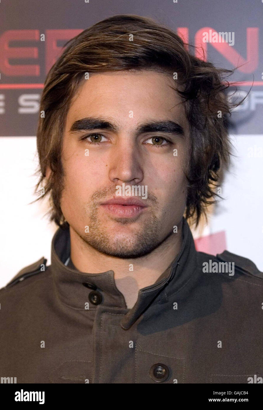 Charlie Simpson kommt für den Terminator: Die Sarah Connor Chronicles Launch Party bei 24 London, im Westen Londons. Stockfoto